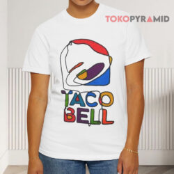 Taco Bell Merch Taco Bell Trippy Logo White T shirt