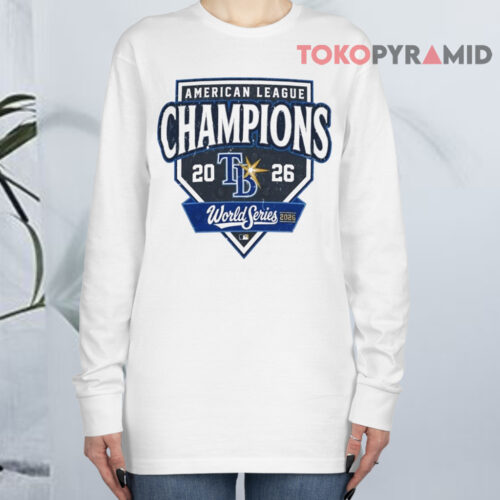 Tampa Bay Rays 2026 American League Champions World Series Long sleeved Tampa Bay Rays 2026 American League Champions World Series Long sleeved