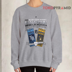 Tampa Bay Rays vs. Milwaukee Brewers World Series 2026 Shirt 4 Tampa Bay Rays vs Milwaukee Brewers World Series 2026 Grey Sweatshirt