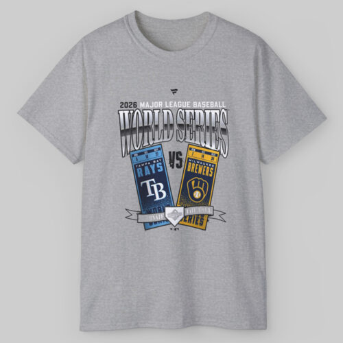 Tampa Bay Rays vs. Milwaukee Brewers World Series 2026 Shirt Tampa Bay Rays vs. Milwaukee Brewers World Series 2026 Shirt
