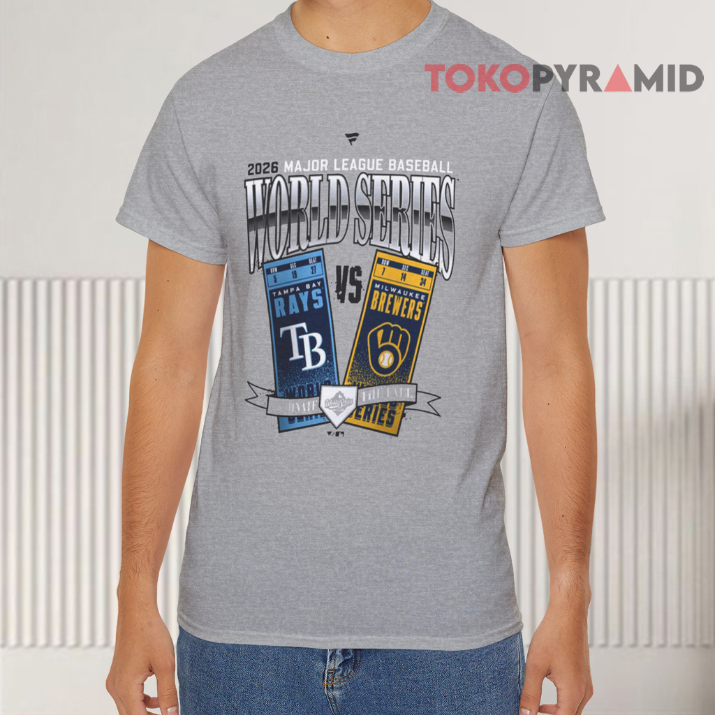 Tampa Bay Rays vs Milwaukee Brewers World Series 2026 T Shirt Tampa Bay Rays vs Milwaukee Brewers World Series 2026 T Shirt