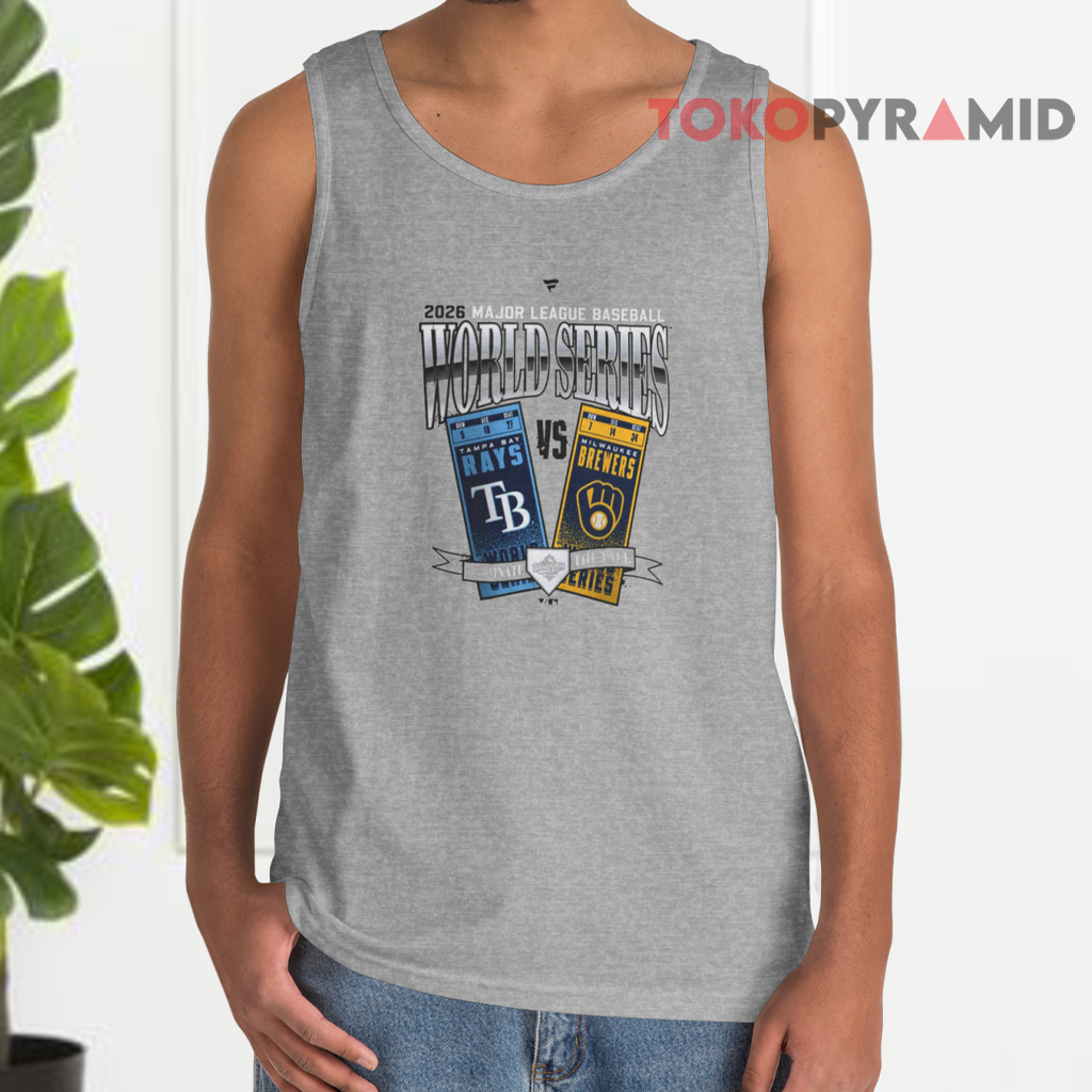Tampa Bay Rays vs Milwaukee Brewers World Series 2026 Tank Top Tampa Bay Rays vs Milwaukee Brewers World Series 2026 Tank Top
