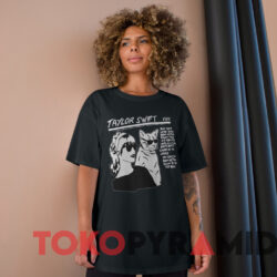 Taylor Swift 1989 With Cat T shirt Black T shirt