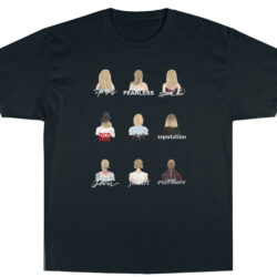 Taylor Swift Album Hairstyles T-Shirt 5 Taylor Swift Album Hairstyles T shirt