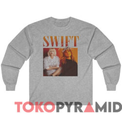 Taylor Swift Famous Vintage T-Shirt 3 Taylor Swift Famous Vintage T shirt Grey Long sleeved