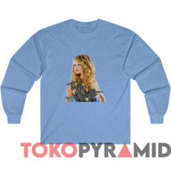 Taylor Swift Fearless 2010 Tour T shirt Blue Long sleeved