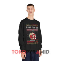 Taylor Swift I Saw Mother Kissing Travis Kelce Christmas Sweatshirt 3 Taylor Swift I Saw Mother Kissing Travis Kelce Christmas Black Sweatshirt