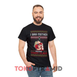 Taylor Swift I Saw Mother Kissing Travis Kelce Christmas Black T shirt