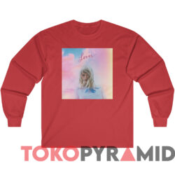 Taylor Swift Lover Album Vintage T-Shirt 2 Taylor Swift Lover Album Vintage T shirt Red Long sleeved