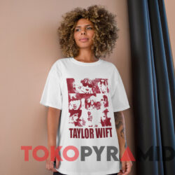 Taylor Swift Red Album Tour Picture Collage White T shirt White T shirt