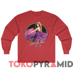 Taylor Swift Speak Now Album T-Shirt 3 Taylor Swift Speak Now Album T shirt Red Long sleeved