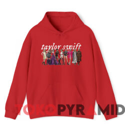 Taylor Swift The Eras Tour Merch T-Shirt 3 Taylor Swift The Eras Tour Merch T shirt Red Hoodie