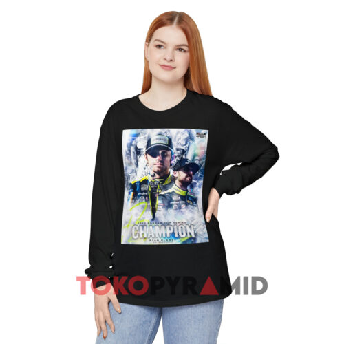 Team Penske Drivers Ryan Blaney 2023 Nascar Cup Series Champion Black Long sleeved Team Penske Drivers Ryan Blaney 2023 Nascar Cup Series Champion Black Long sleeved