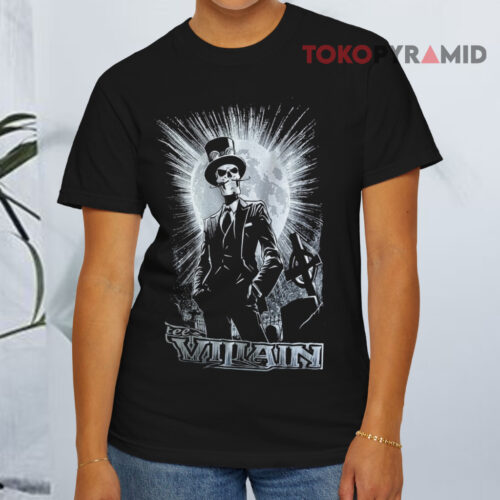 Tee Villain Skeleton Gentleman Black T shirt Tee Villain Skeleton Gentleman Black T shirt