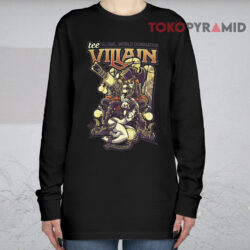 Global World Domination Skull Villain Shirt (Tall Size) 4 TeeVillain by Jehsee Long sleeved