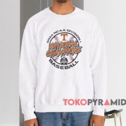 Tennessee Volunteers 2024 Ncaa Division Baseball National Champions Shirt White Sweatshirt