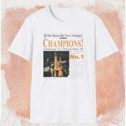 Tennessee Volunteers Champions Newspaper Shirt White T shirt