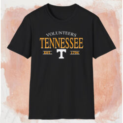 Tennessee Volunteers Est 1794 Shirt Black T shirt