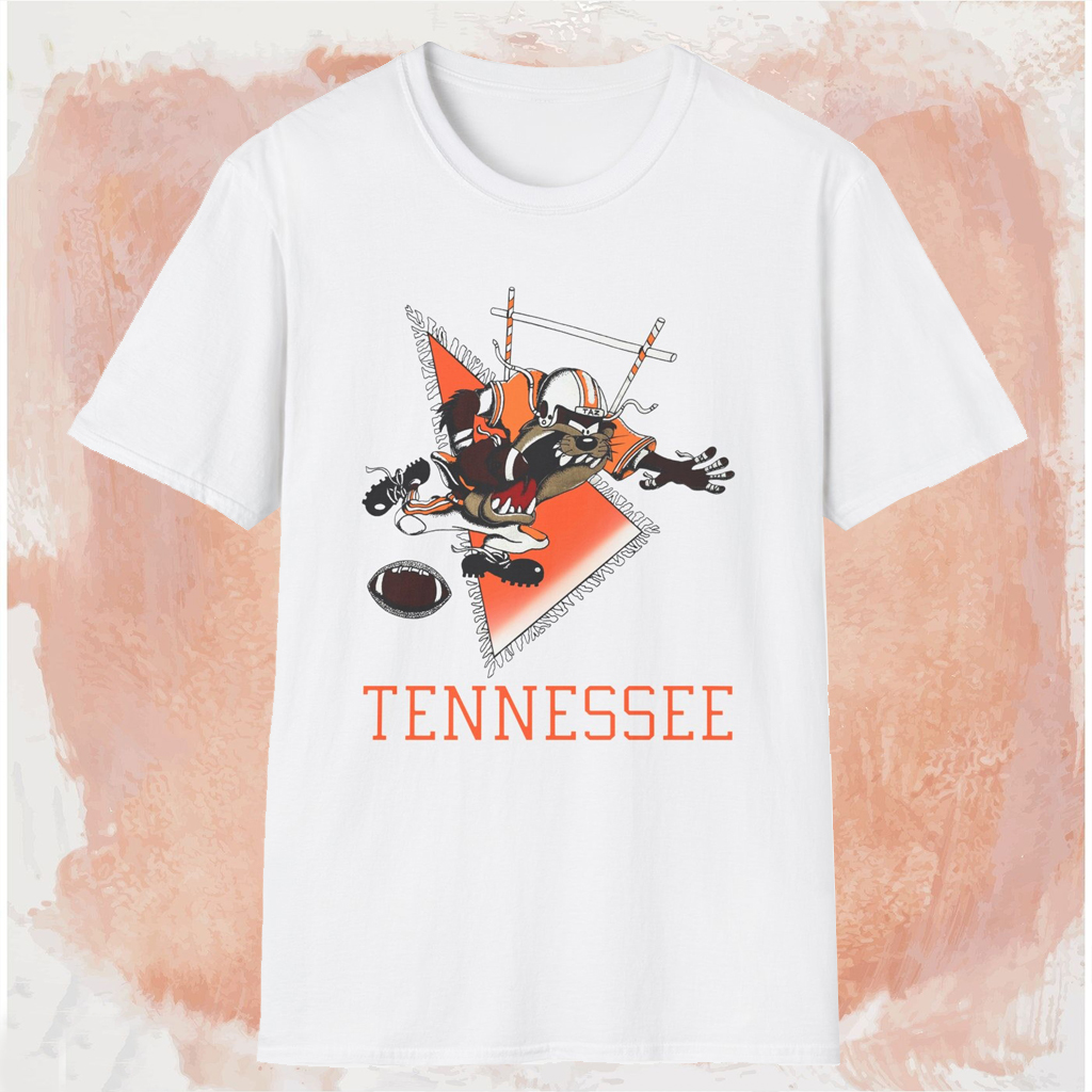 Tennessee Volunteers Looney Tunes Taz Shirt White T shirt Tennessee Volunteers Looney Tunes Taz Shirt White T shirt