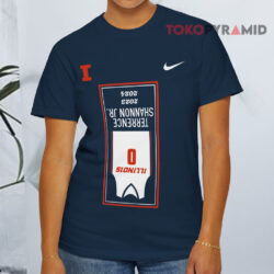 Terrence Shannon Jr Upside down Banner T shirt Front