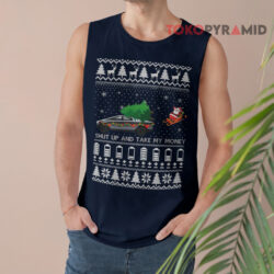 Tes-La Ugly Christmas-Cybertruck Is Disrupting The Holiday Shut Up And Take My Money Sweatshirt 3 Tes la Ugly Christmas cybertruck Is Disrupting The Holiday Shut Up And Take My Money Tank Top