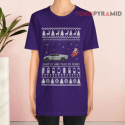 Tesla Cybertruck Shut Up And Take My Money Ugly Christmas Sweatshirt 2 Tesla Cybertruck Shut Up And Take My Money Ugly Christmas T shirt
