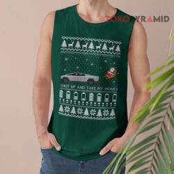 Tesla Cybertruck Shut Up And Take My Money Ugly Christmas Sweatshirt 3 Tesla Cybertruck Shut Up And Take My Money Ugly Christmas Tank Top