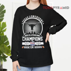 Texas Longhorns Football Chick Fil A Peach Bowl Champions 2025 Hook'Em Horns Shirt 4 Texas Longhorns Football Chick Fil A Peach Bowl Champions 2025 Hook'em Horns Long sleeved