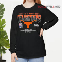 Texas Longhorns NCAA Peach Bowl Champions January 1, 2025 Shirt 4 Texas Longhorns Ncaa Peach Bowl Champions January 1 2025 Long sleeved