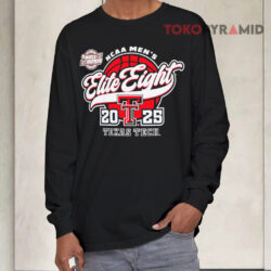 Texas Tech 2025 NCAA Elite 8 Retro Script Shirt 4 Texas Tech 2025 Ncaa Elite 8 Retro Script Long sleeved