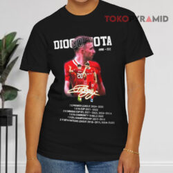Thank You For The Memories Rest In Peace Diogo Jota 1996 2025 All Titles In His Career Black T shirt