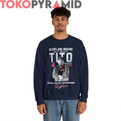 Thank you Tito Cleveland Indians Shirt 2013 Present Signature