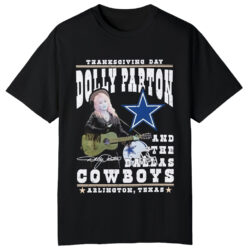 Thanksgiving Day Dolly Parton And Dallas Cowboys Signature T-Shirt 5 Thanksgiving Day Dolly Parton And Dallas Cowboys Signature T shi