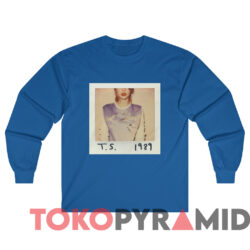 1989 World Tour Taylor Swift T-shirt 2 The 1989 World Tour Taylor Swift T shirt Blue Long sleeved
