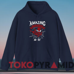 The Amazing Spider-Man Est '62 T-shirt 4 The Amazing Spider man Est '62 T shirt Navy Hoodie