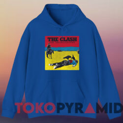 The Clash Give 'em Enough Rope T shirt Blue Hoodie