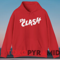 The Clash Logo T-shirt 4 The Clash Logo T shirt Red Hoodie