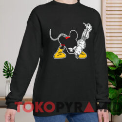 The Clash Mickey Mashing Guitar T shirt Black Sweatshirt