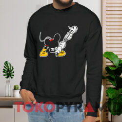 The Clash Mickey Mashing Guitar T shirt Black Sweatshirt