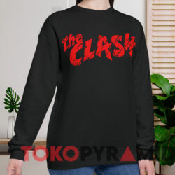 The Clash Red Logo T-shirt 3 The Clash Red Logo T shirt Black Sweatshirt