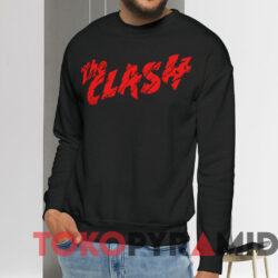 The Clash Red Logo T-shirt 2 The Clash Red Logo T shirt Black Sweatshirt