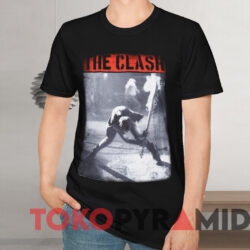The Clash Smashing Guitar T shirt Black T shirt