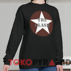 The Clash Star Band Logo T-shirt 3 The Clash Star Band Logo T shirt Black Sweatshirt