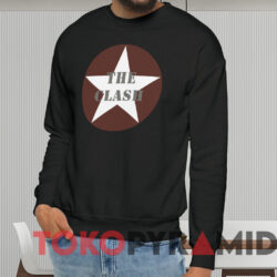 The Clash Star Band Logo T-shirt 2 The Clash Star Band Logo T shirt Black Sweatshirt