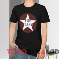 The Clash Star Band Logo T shirt Black T shirt