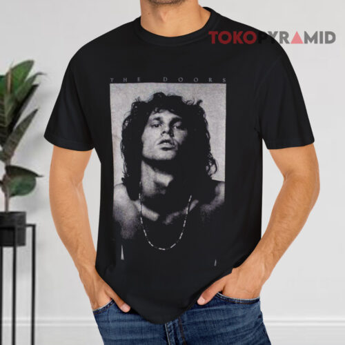The Doors Jim Morrison B&w Black T shirt The Doors Jim Morrison B&w Black T shirt
