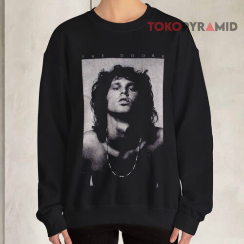 The Doors Jim Morrison B&w Sweatshirt The Doors Jim Morrison B&w Sweatshirt