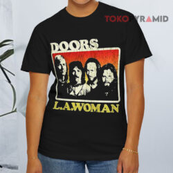 The Doors L a Woman Retro Black T shirt