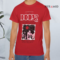 The Doors Lonnie Mack Elvin Bishop Cow Palace Shirt 3 The Doors Lonnie Mack Elvin Bishop Cow Palace Red T shirt