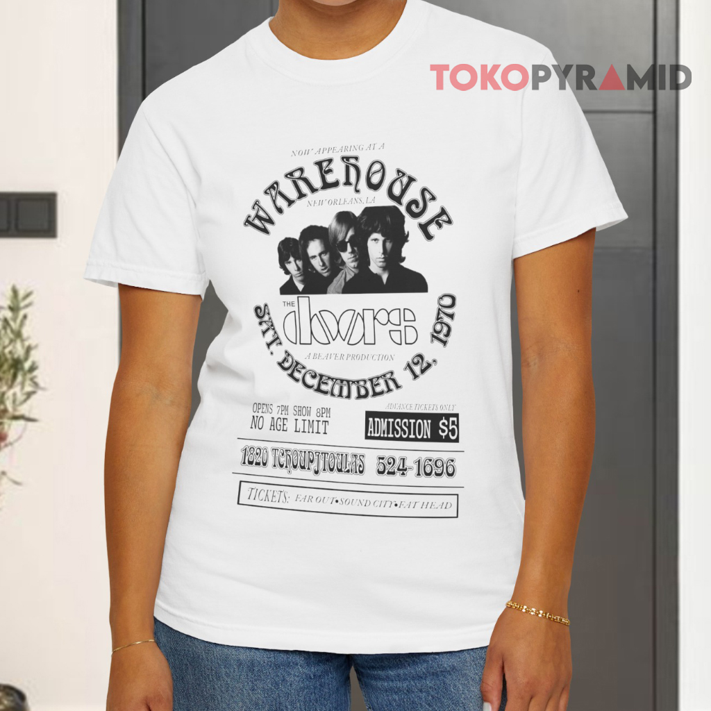 The Doors Warehouse Nola White T shirt The Doors Warehouse Nola White T shirt